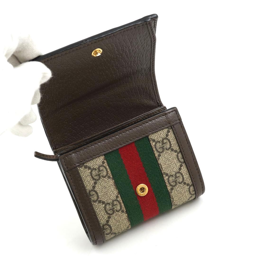 ✨未使用展示品・箱付き✨ GUCCI ミニ財布 マーモント シェリーライン GG