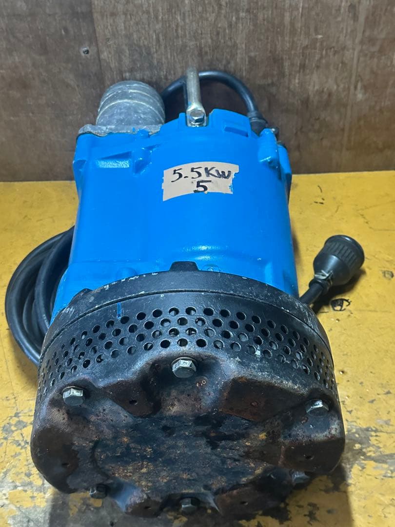 5. ツルミ　排水用水中ポンプKTV3-55 三相200V 60Hz 5.5kW