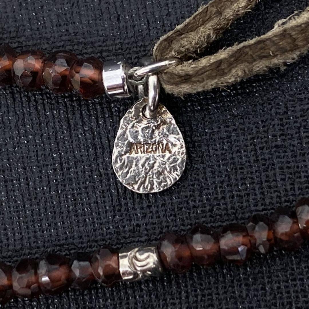 ARIZONA FREEDOM シルバー太陽神メタル ビーズ レザーブレスレット