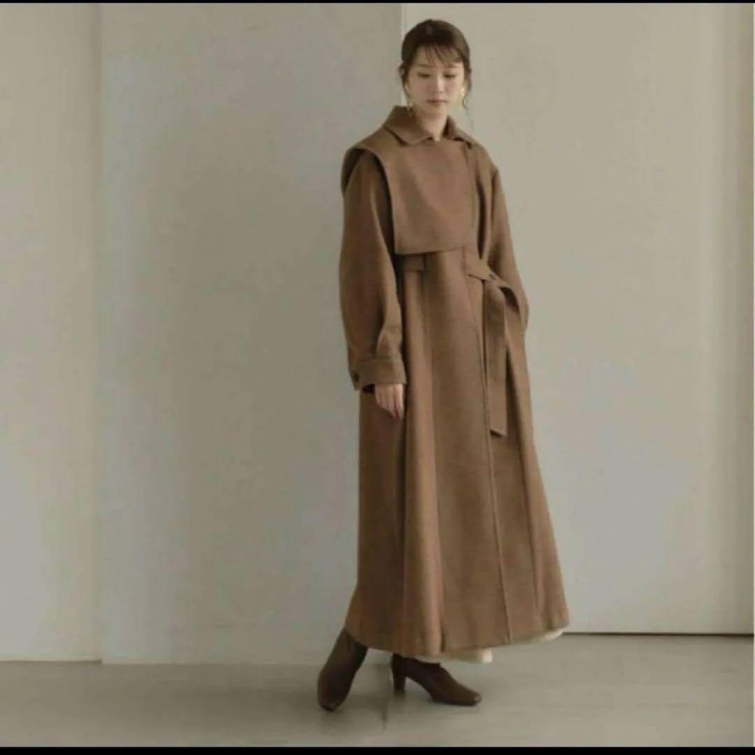 eaphi gunpatch waist mark long coat ポスカ付