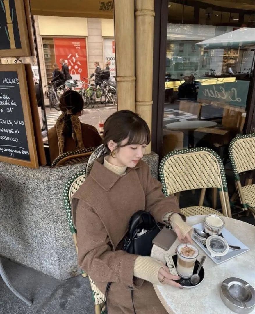 eaphi gunpatch waist mark long coat ポスカ付