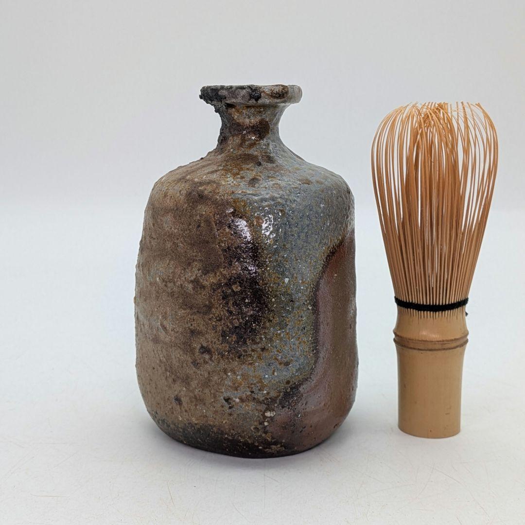 本山和泉 備前焼 窯変徳利 共箱栞 とっくり 酒器 食器 一輪挿し花入