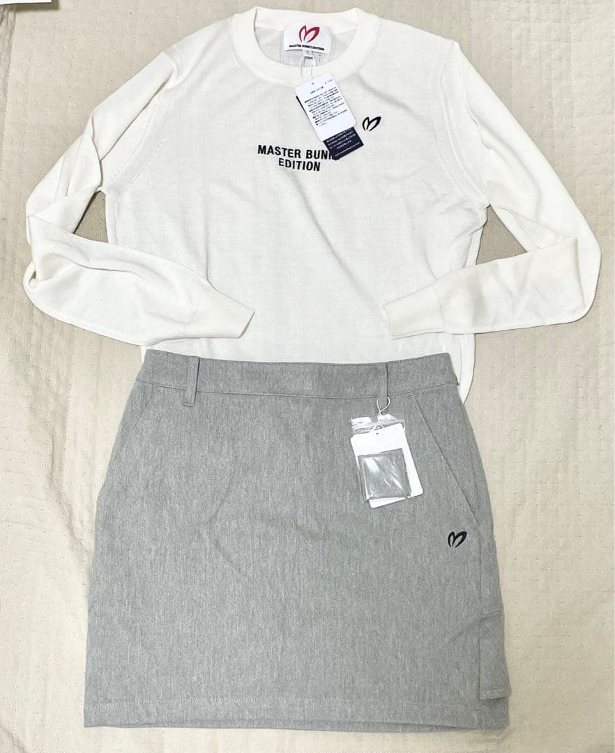 ◾︎新品　マスターバニー　定価2.6万　ストレッチ 後ろ裾フリルスカート