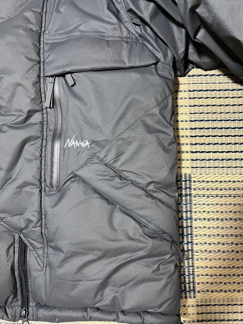 AW25 NANGA マウンテンビレーコート　グレー　Sサイズ　ダウン