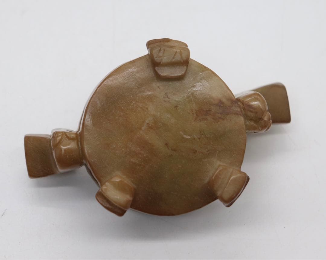 中国　玉製香炉　葵龍　台付　送料込み0322