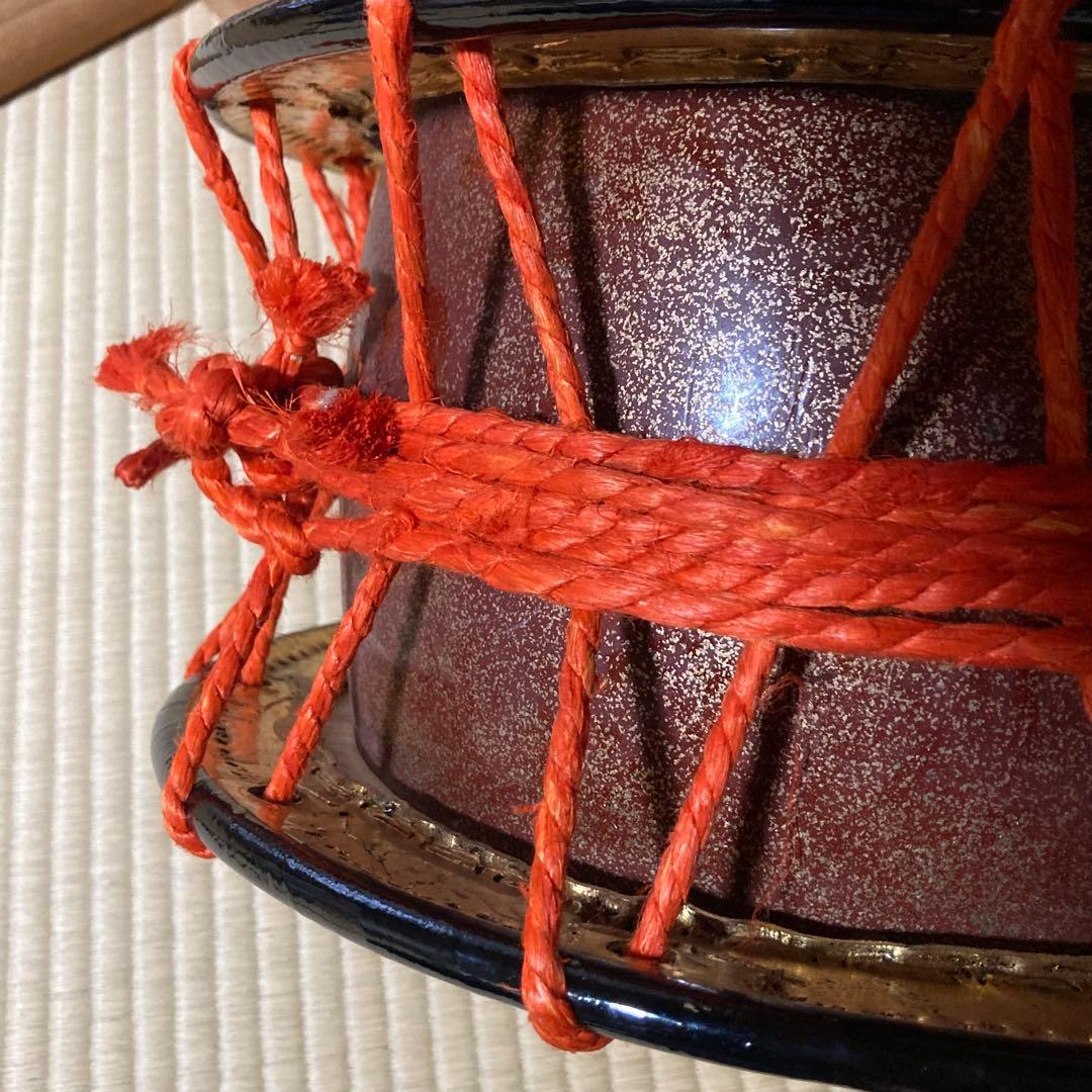 締太鼓 和太鼓 和楽器 バチ スタンド付き 伝統芸能