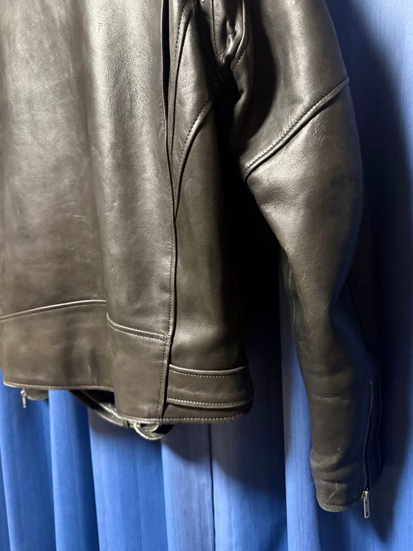 良い友達 BUY3S ハーレー 本革 牛革 ダブルレザージャケット L