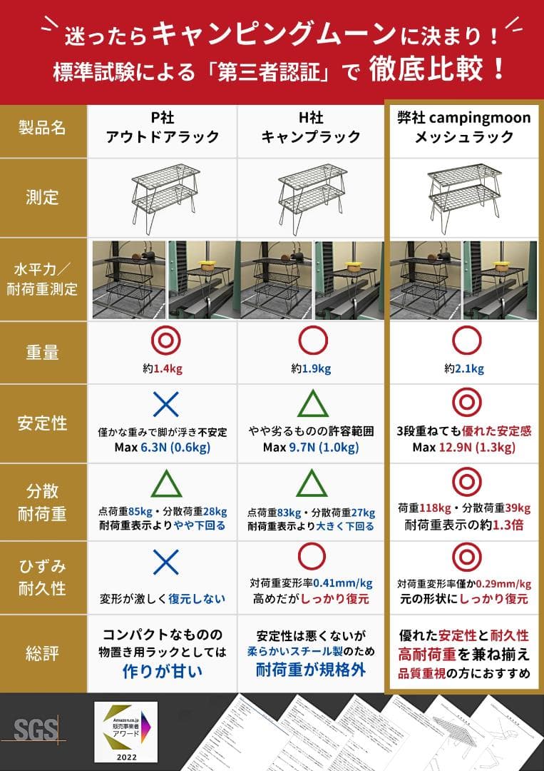 フィールドラック 折り畳み 黒メッキスチール製 4天 竹天板