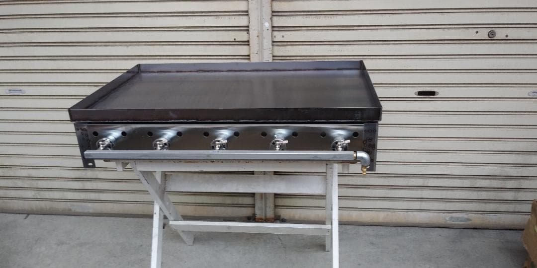 幅90cm　フチ付 特大グリラー　プロパンガス　学園文化祭り　ネット販売専用品