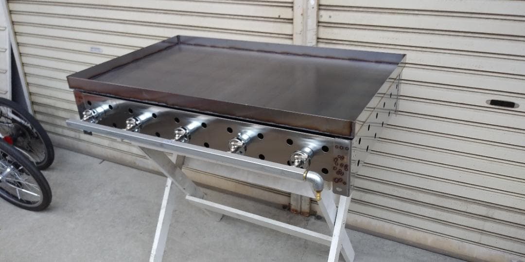 幅90cm　フチ付 特大グリラー　プロパンガス　学園文化祭り　ネット販売専用品