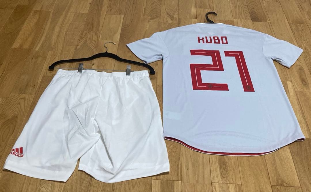 【本人着用品】久保建英 日本代表 ユニフォーム 上下セット 実使用品 激レア