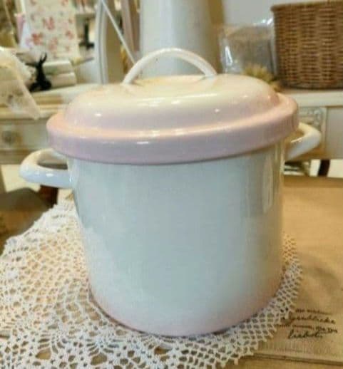 1834:イマン・マニー好き！新作ホーロー登場✨プリンセスローズ　ライス缶　新品