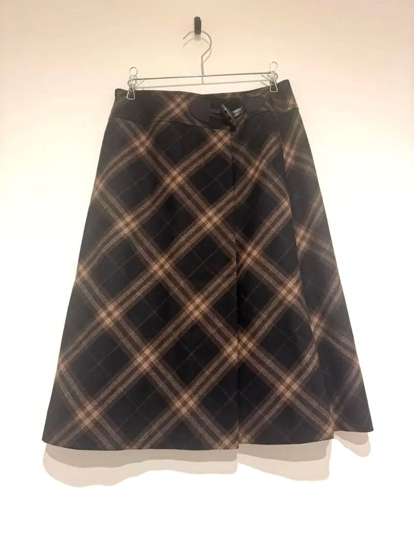 BURBERRY バーバリーロンドン ウール スカート ノバチェック サイズ36