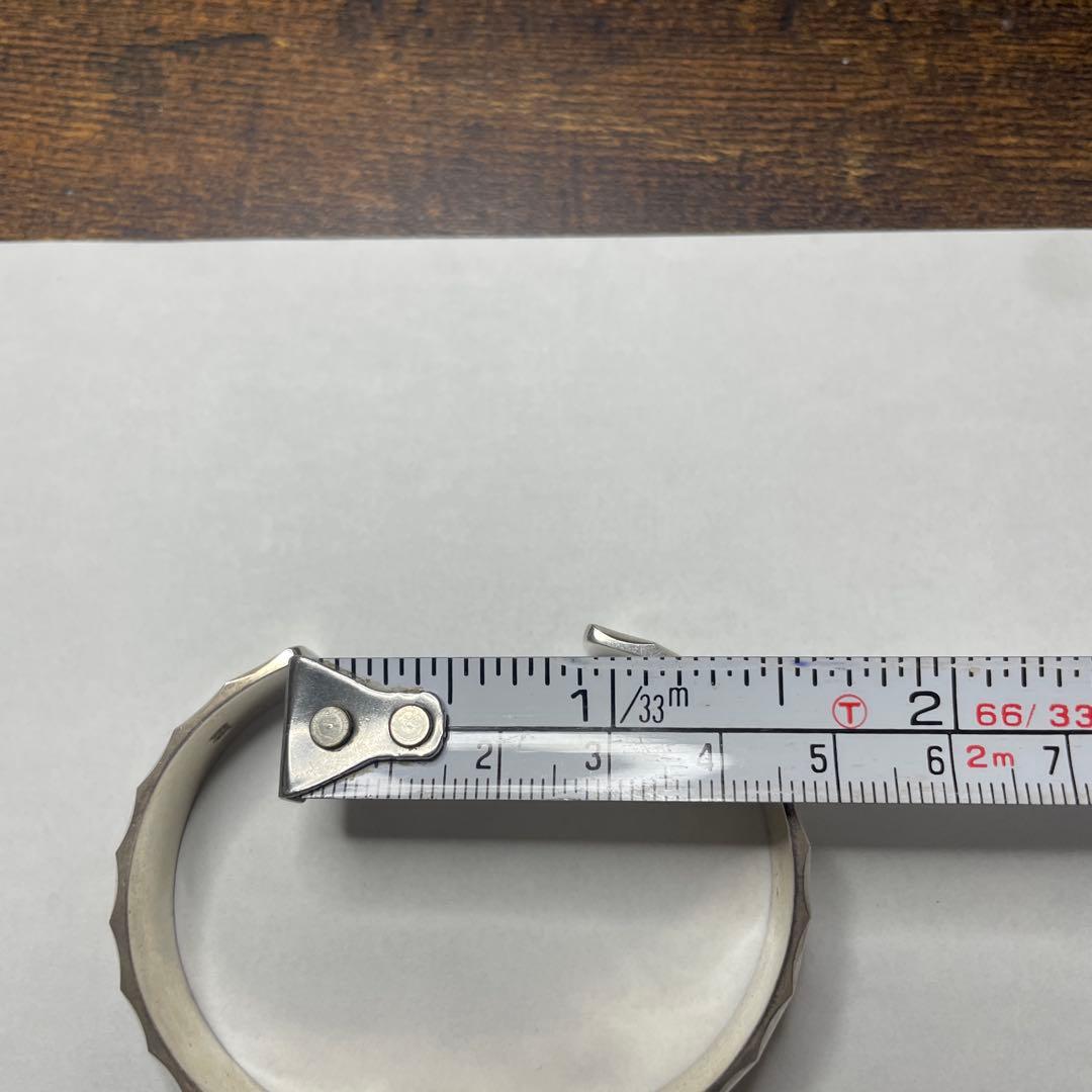 スタジオ　マチルダ　K18ローズ&唐草彫りバングル　１２幅