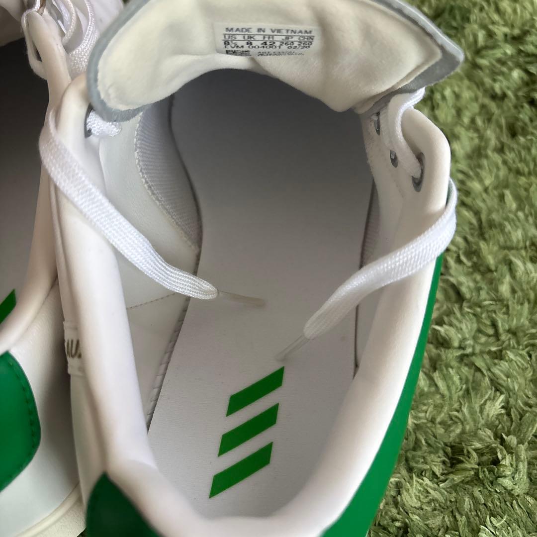 adidas ゴルフシューズ　ホワイト グリーン スニーカー