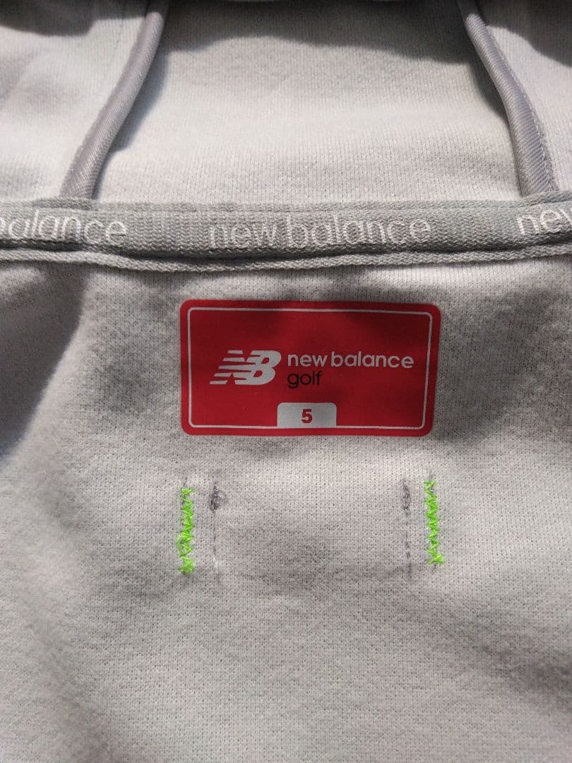 【新品】ニューバランスゴルフ　裏毛ダンボールニット フルジップフーディ サイズ５
