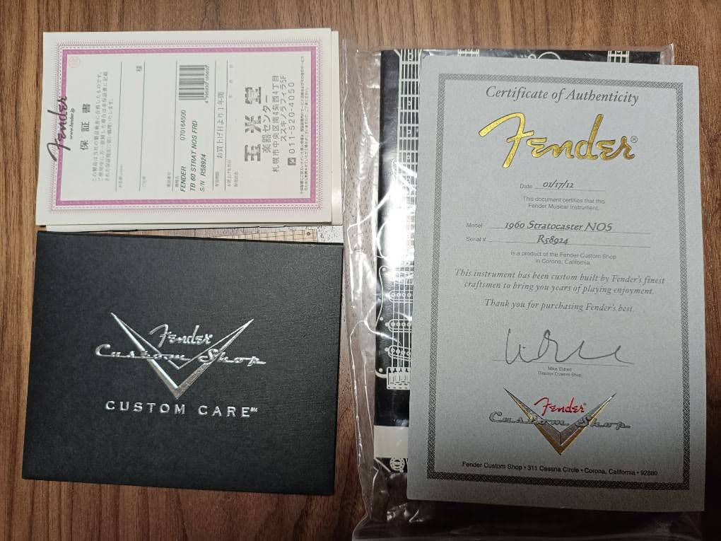 Fender Custom Shop NOS 1960 ネックは別工房でオーダー