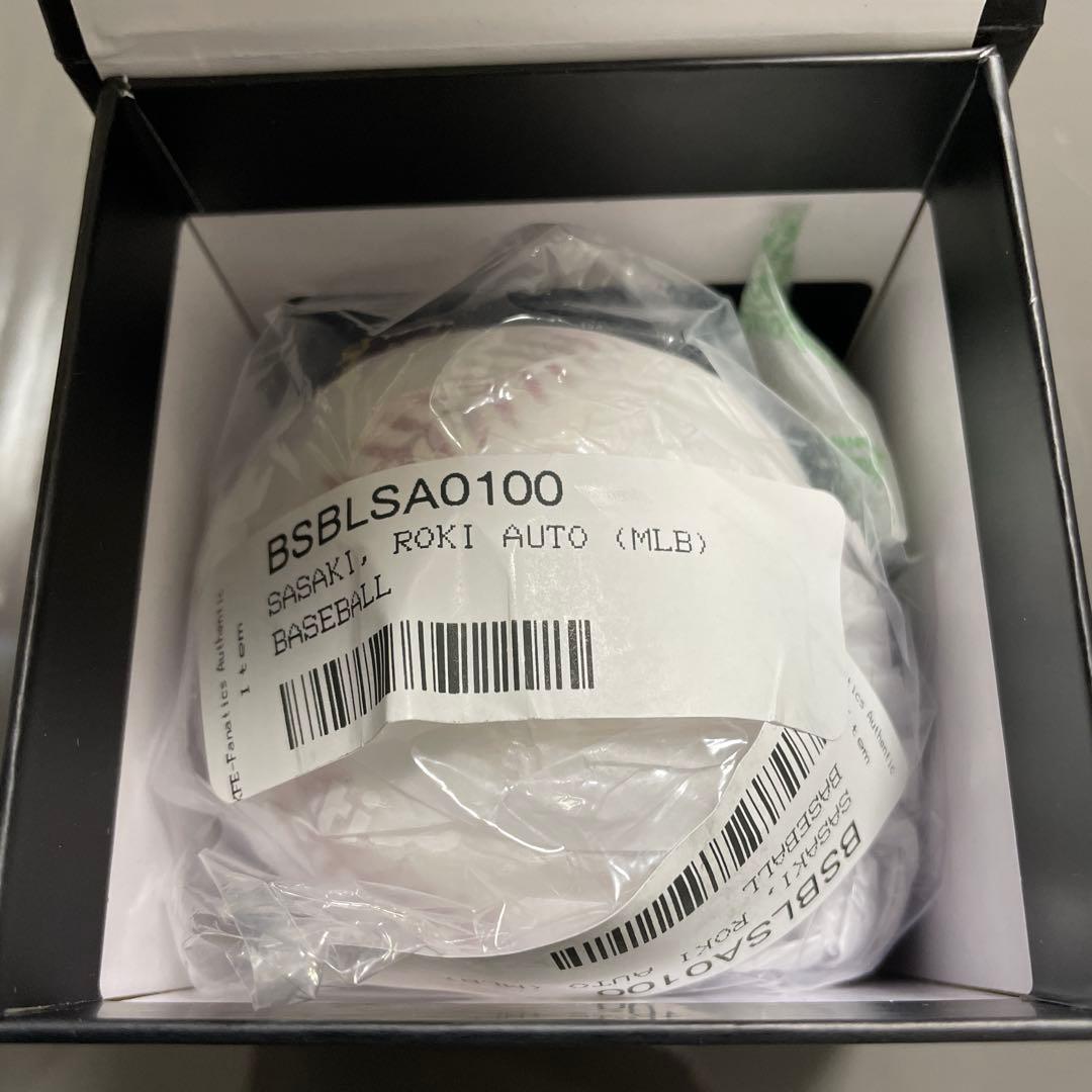 佐々木朗希 ドジャース サインボール 直筆サイン MLB