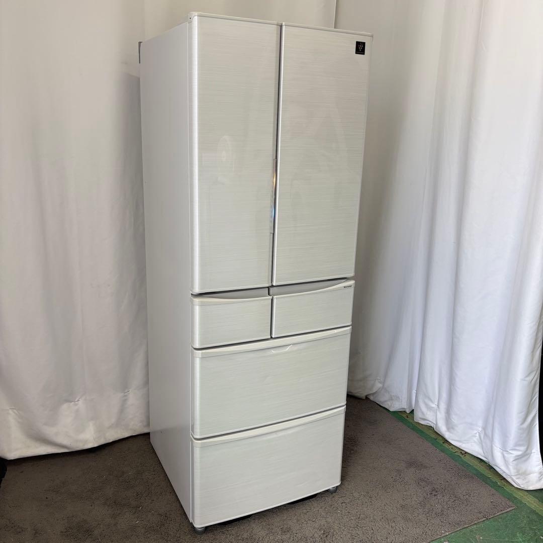 789 シャープ 冷蔵庫 設置無料 400-500L 観音開き 白 綺麗 安い‼️
