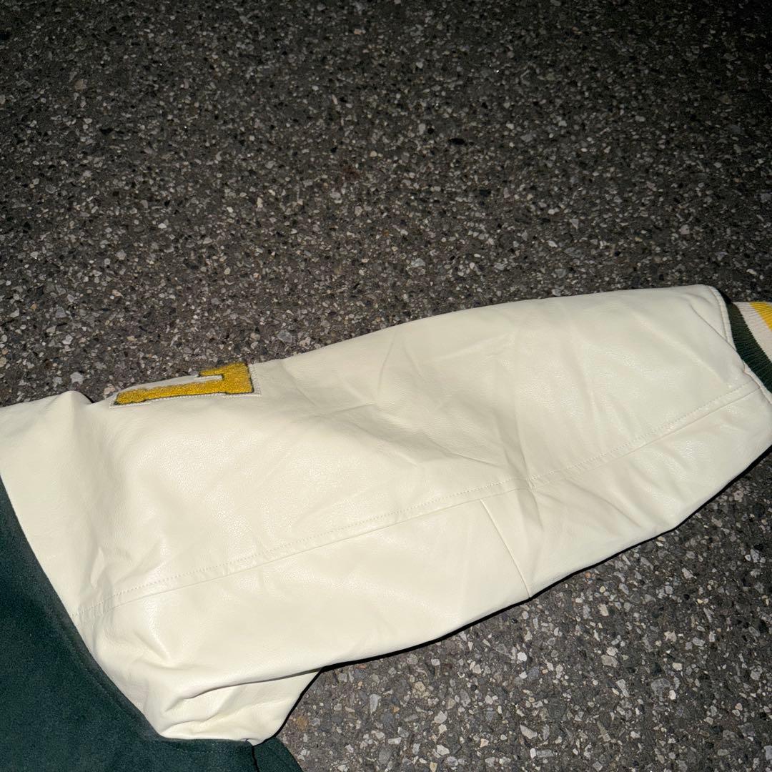 XLARGE スタジャン ダークグリーン/ホワイト 91