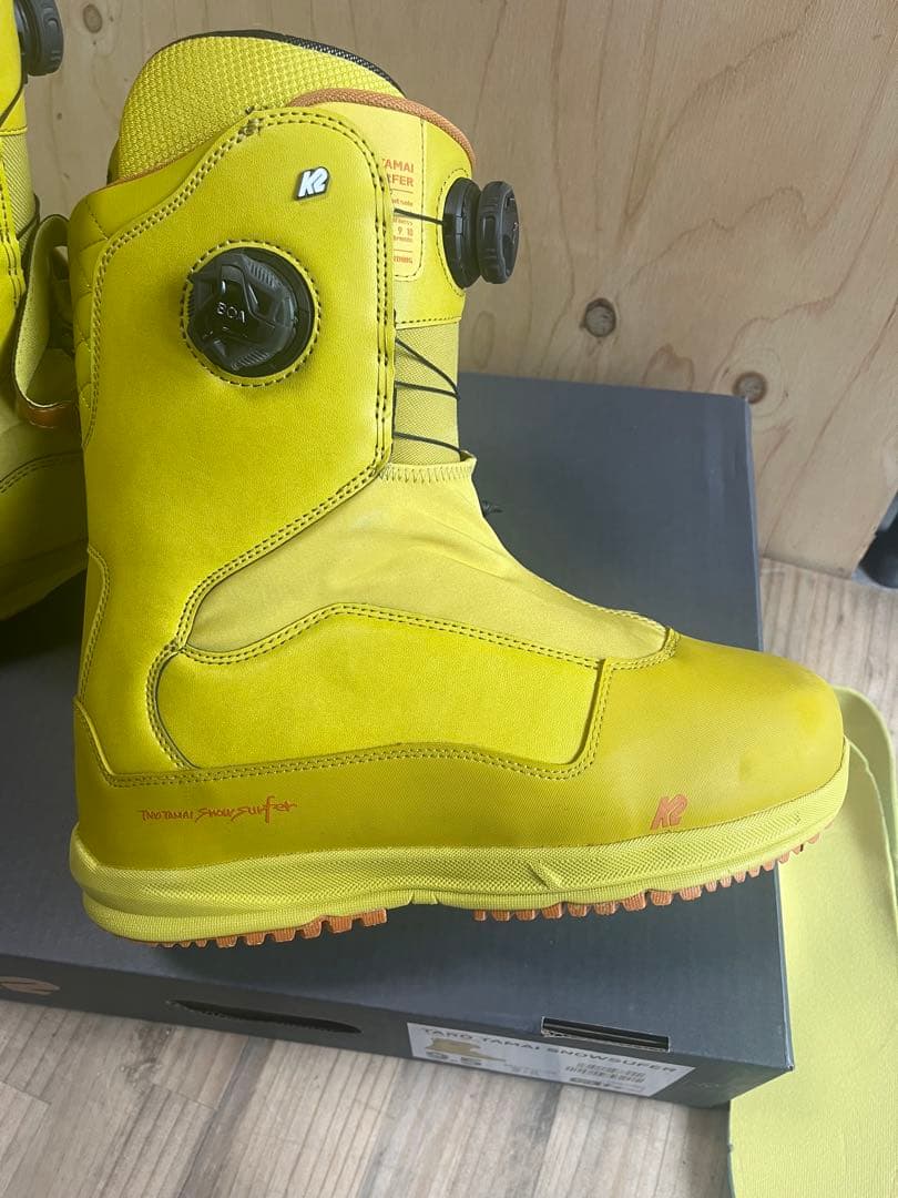 K2 Taro Tamai surfer 9.5 イエロー　TTブーツ