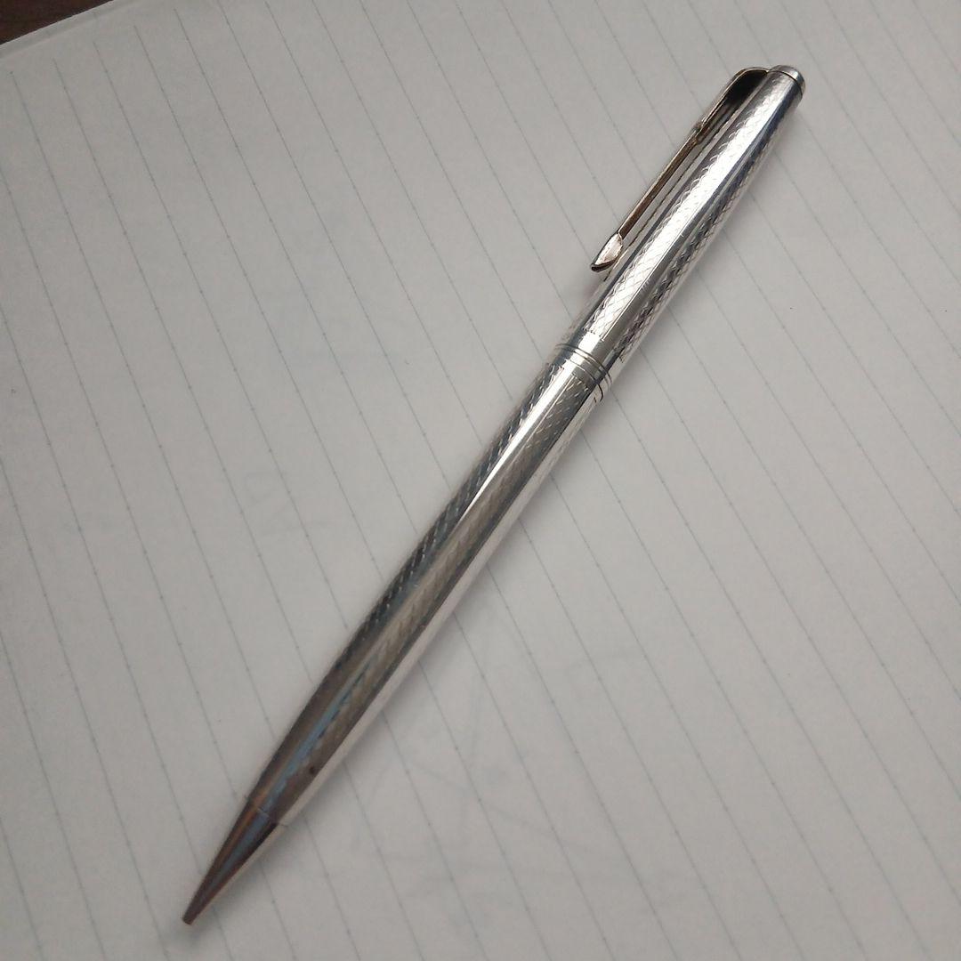 ニューマン newman　矢羽クリップ　純銀製廃盤シャープペンシル　純銀　2色