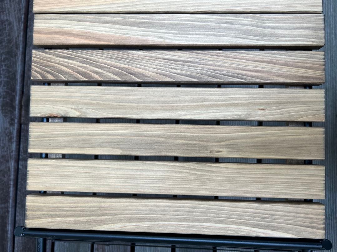 アイアン工房 アイアンテーブル 細板 ブラックマルチプレート付き