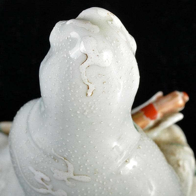 九谷焼 古九谷 色絵白粒 観音像 仏像 置物 時代箱付 V R4530 - メルカリ