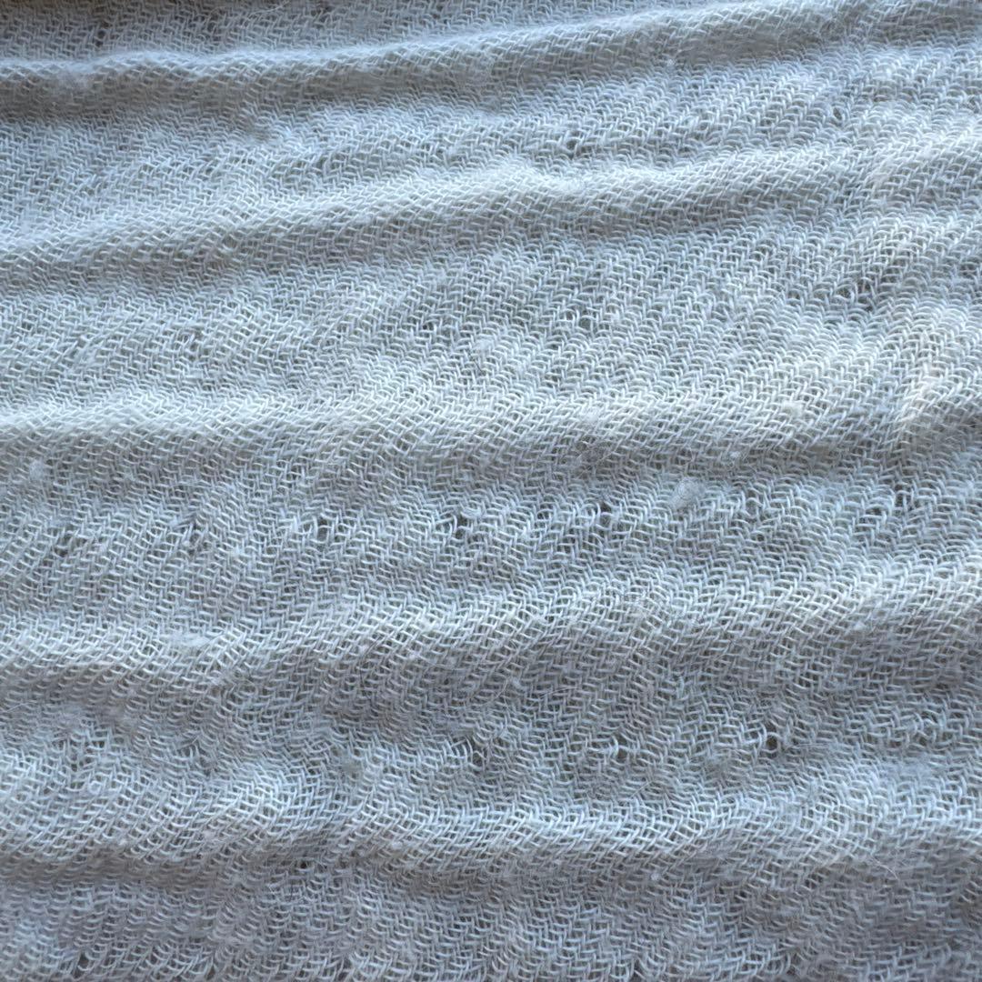 プリスティン　ウールアルパカ 二重織　ストール オーガニックコットン