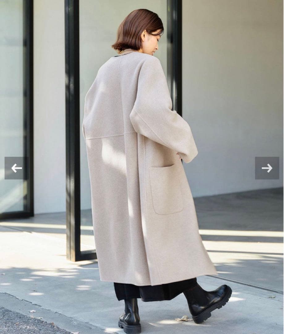 新品IENA ノンミュールジングウールリバーコート - メルカリ