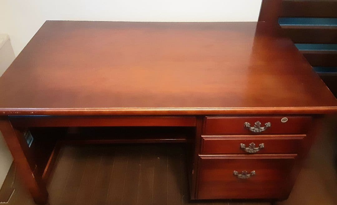 アンティーク 書斎デスク 学習机 カリモク