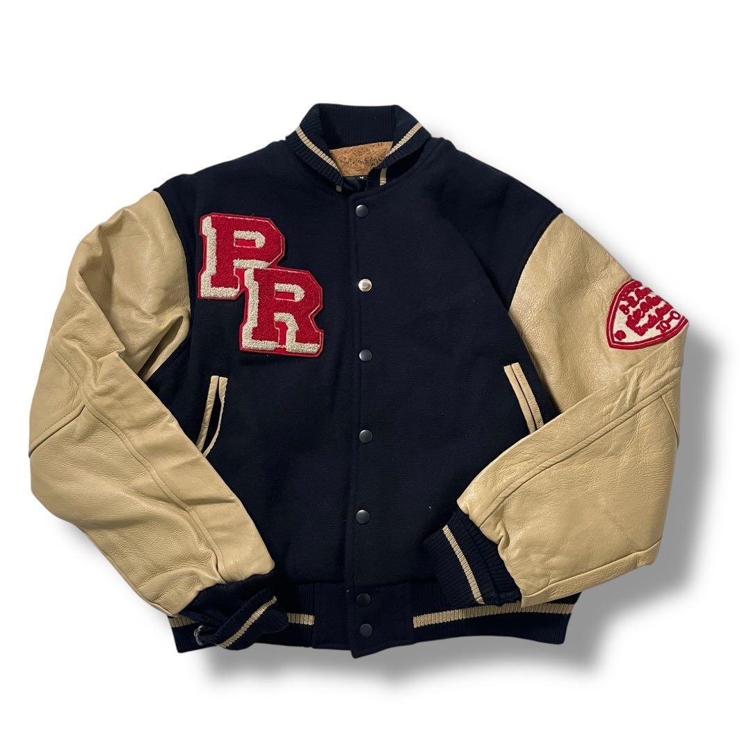 短丈 インディアン 刺繍 スタジャン アメカジ ヴィンテージ 90s 本革