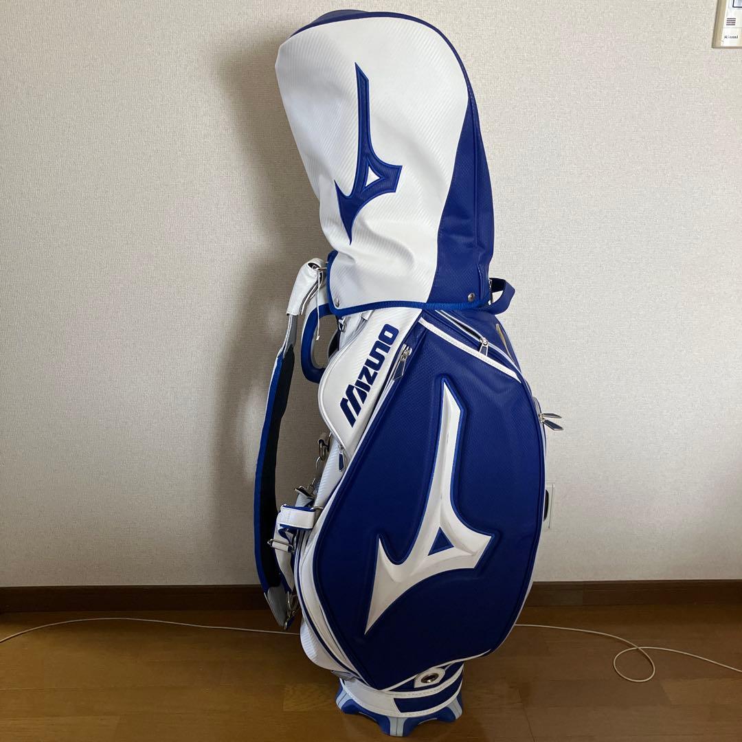 Mizuno キャディバッグ ツアーシリーズプロ 青白 A971036888