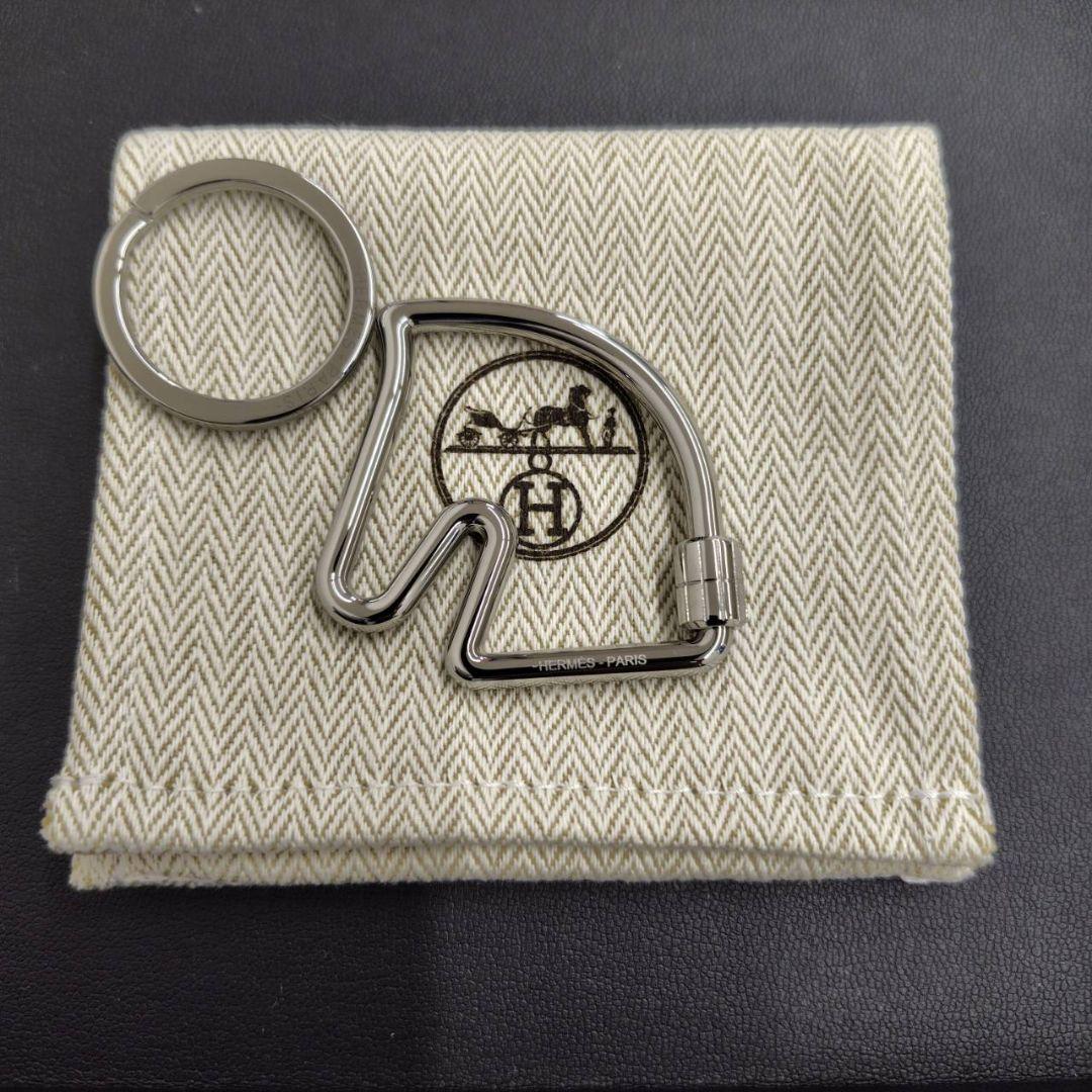 【新品未使用】 HERMES エルメス キーホルダー《シュヴァル》キーリング