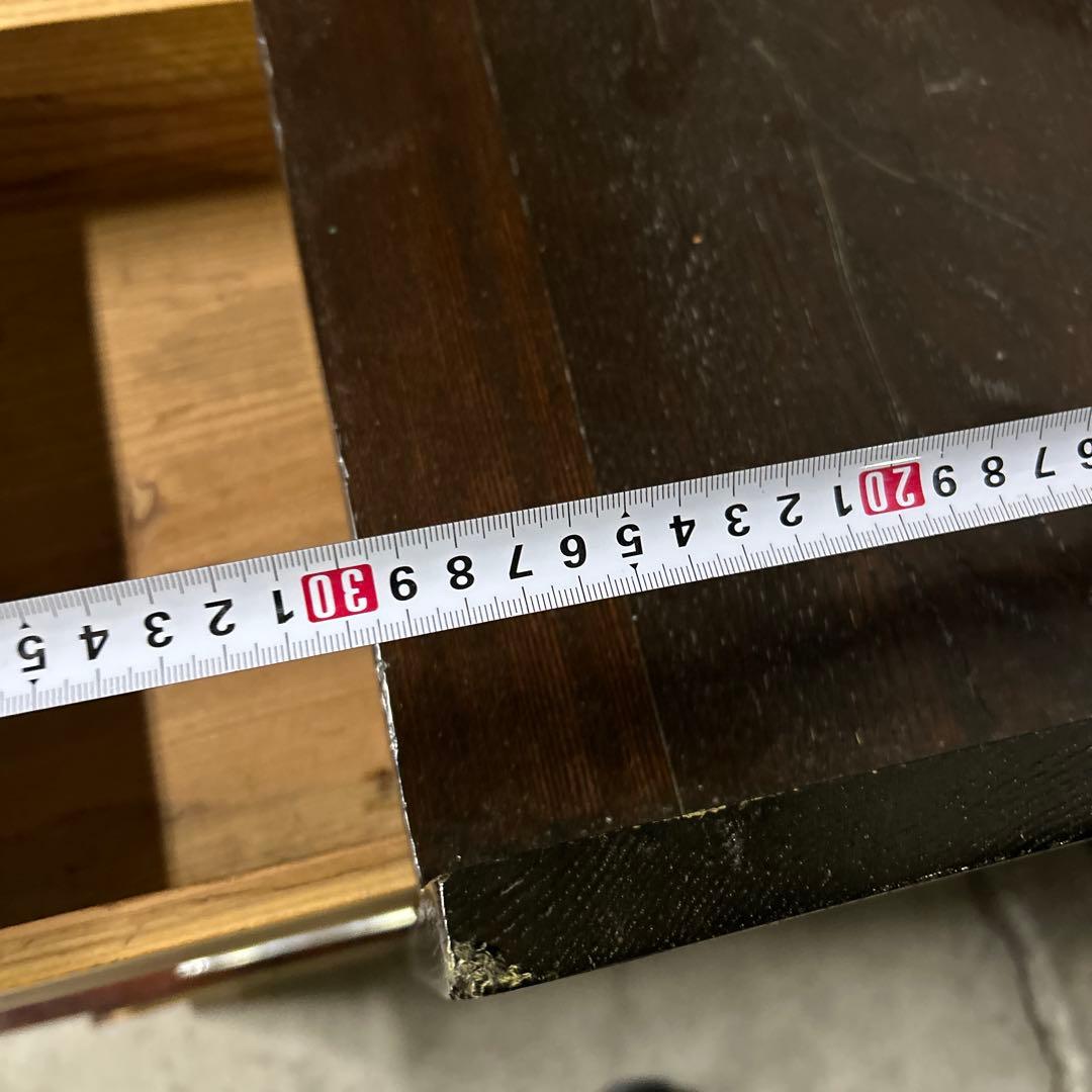 古く味のある木製の引き出し5杯　チェスト　昭和レトロ　古家具　古民家　時代家具