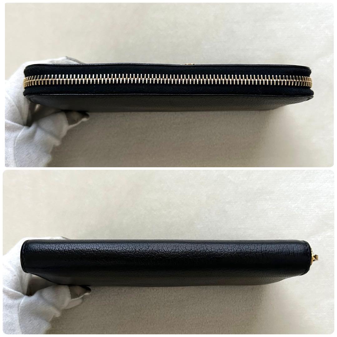 miumiu ミュウミュウ 長財布 ラウンドファスナー 黒