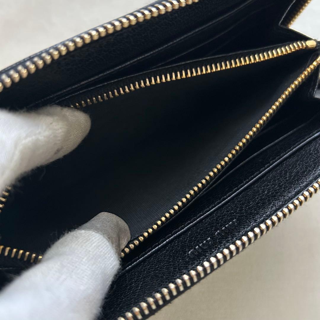 miumiu ミュウミュウ 長財布 ラウンドファスナー 黒