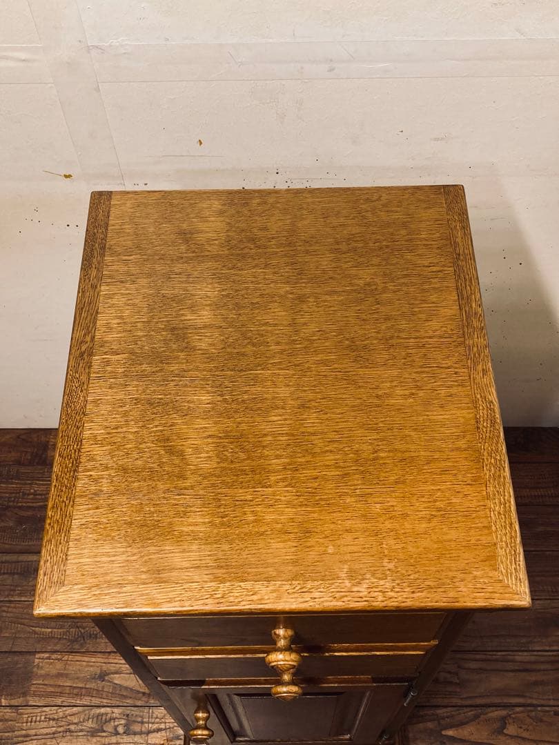 葉山家具 葉山ガーデン オーク材 スリムキャビネット キャスター付