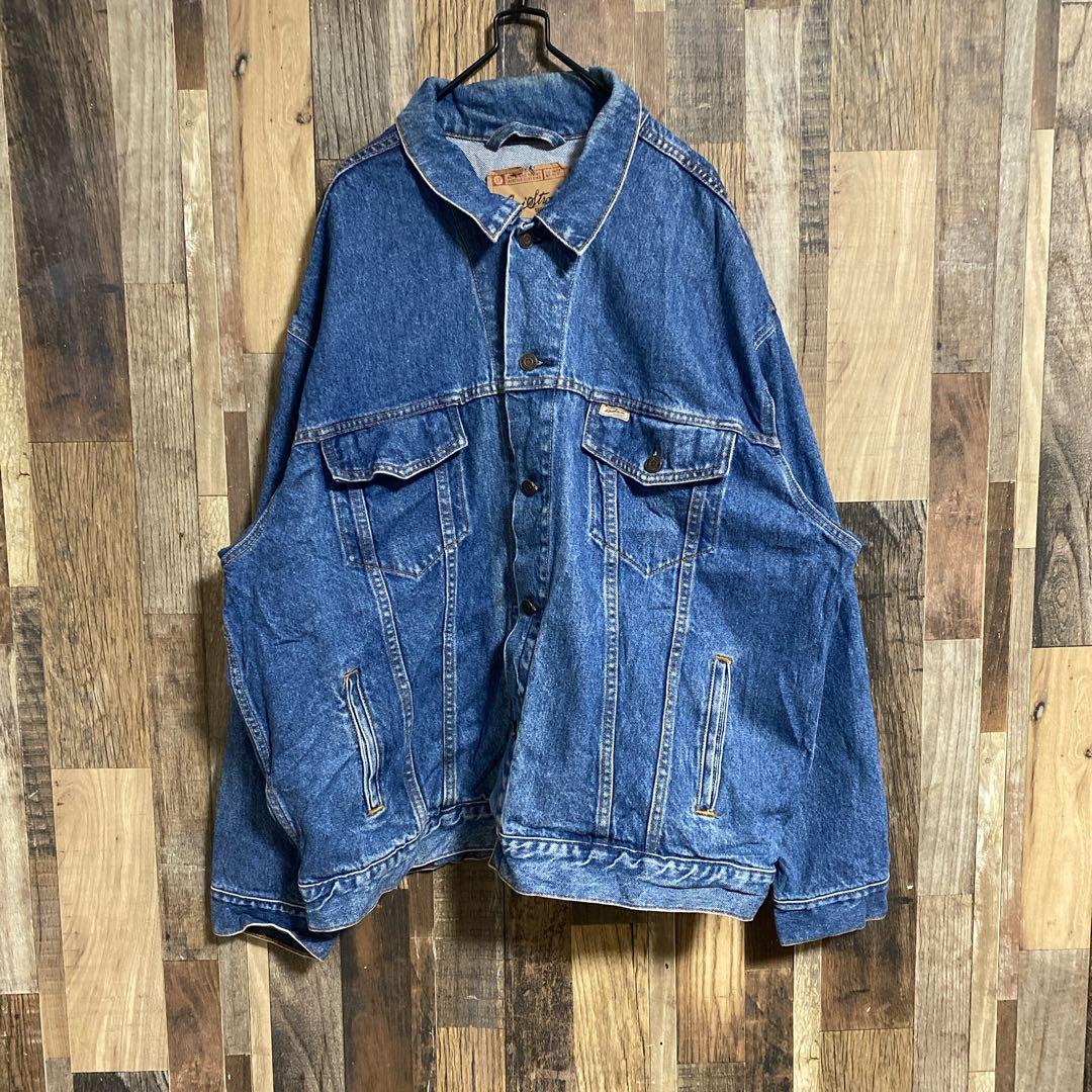 Gジャン リーバイス メンズ デニム ジャケット 2XL 古着 長袖 アウター