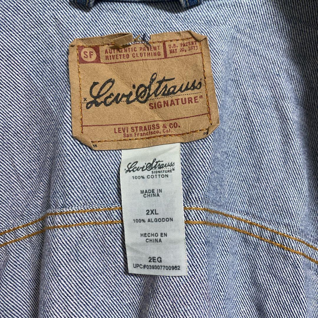 Gジャン リーバイス メンズ デニム ジャケット 2XL 古着 長袖 アウター