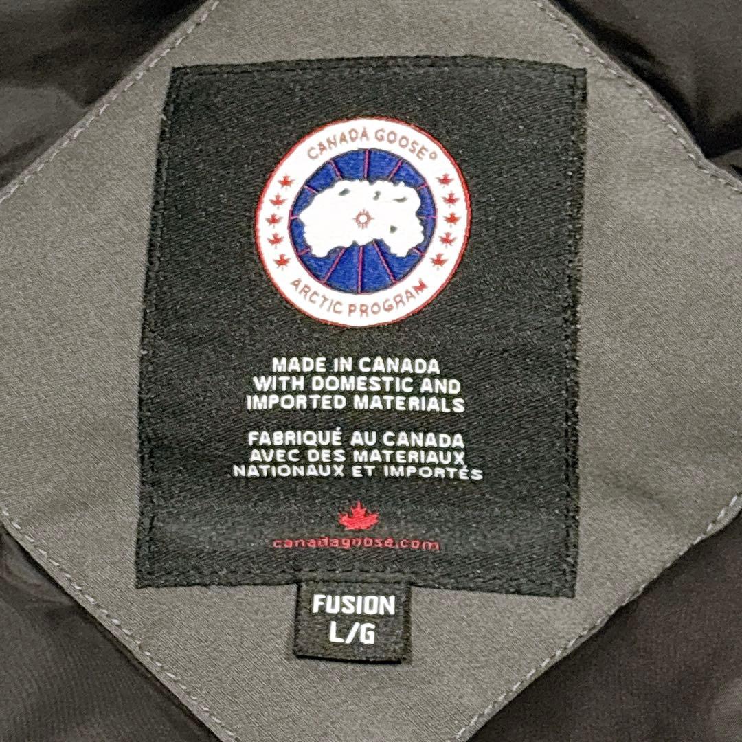 新品同様✨　カナダグース　ダウンジャケット　ファー　グレー　L メンズ