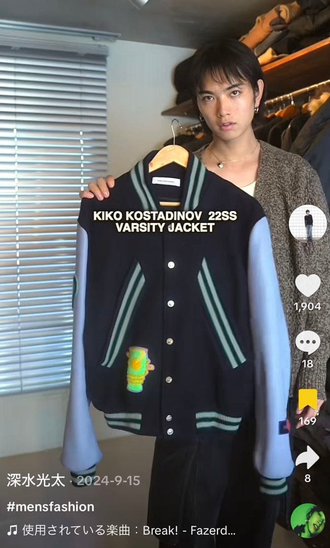 最安値！早い者勝ち！KIKO KOSTADINOV VARSITY JACKET - メルカリ