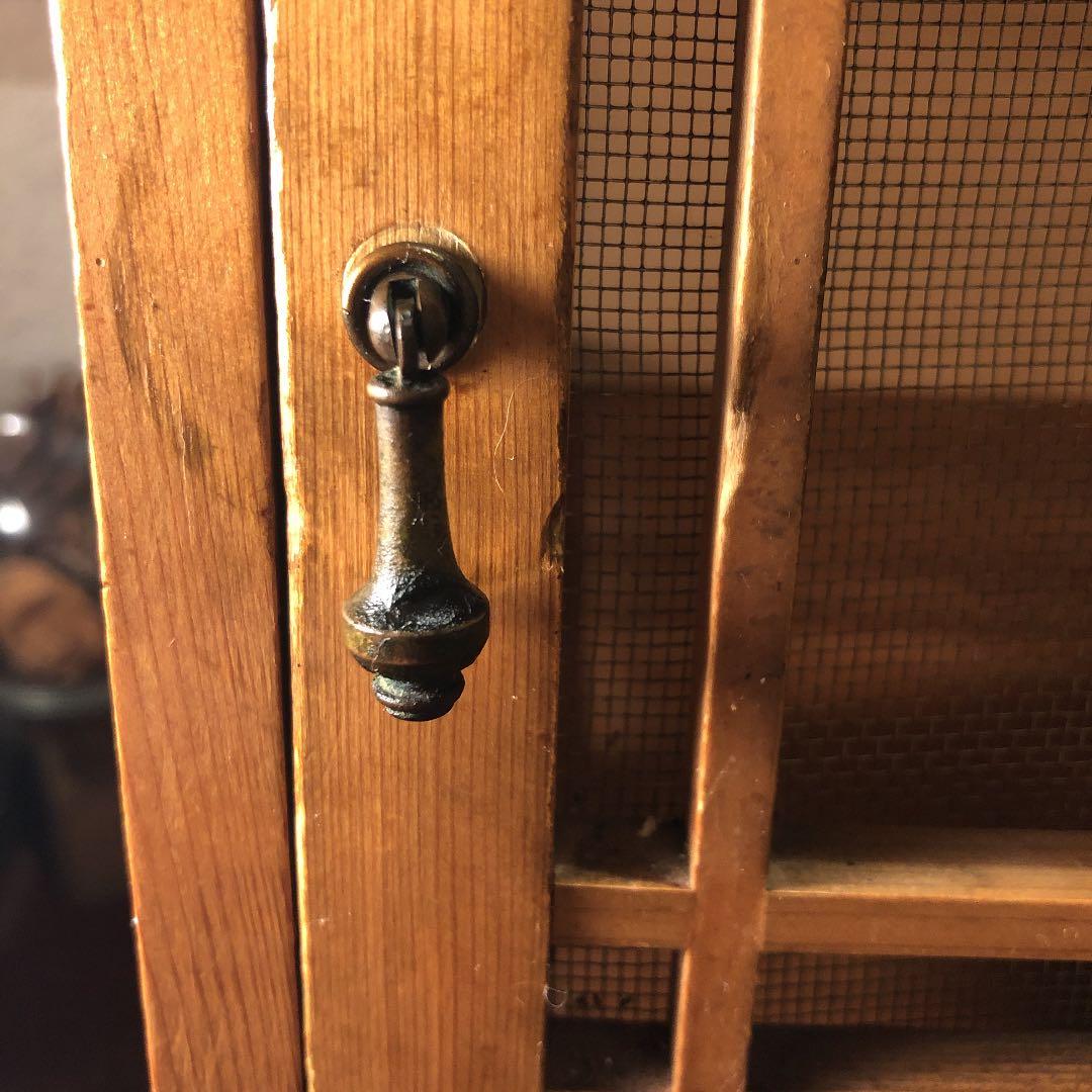 昭和レトロ　アンティーク　古道具　ヴィンテージ 網戸　戸棚　キャビネット　水屋