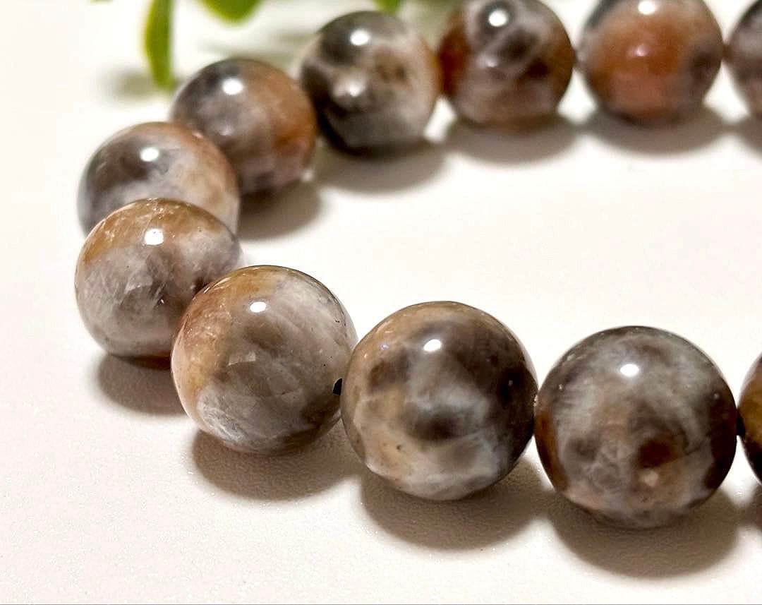 蒼衣　黄昏に瞬く光の邂逅　トワイライトブラックサンムーンストーンのブレス