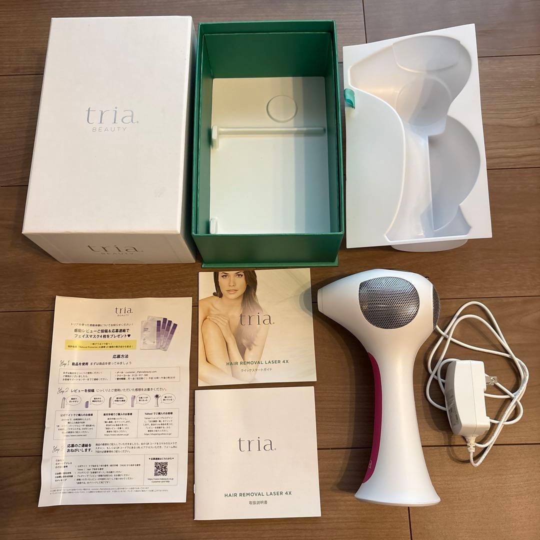 トリア 脱毛器 充電器・説明書付き Hair Removal Laser 4X