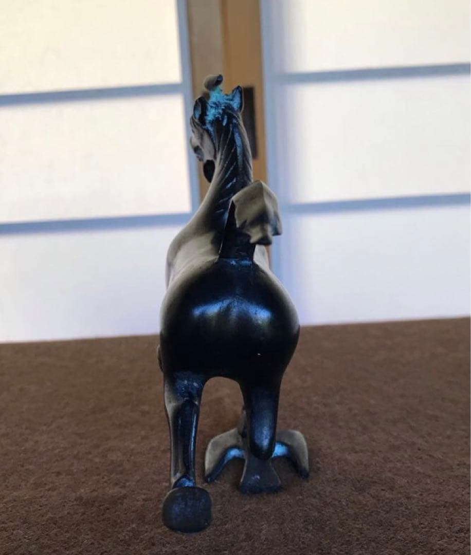 中国青銅器 青銅王朝 馬踏飛燕 馬 置物 オブジェ 馬の置物 - メルカリ