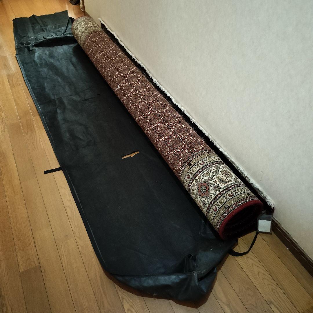 未使用タグ付き！高級 手織り ペルシャ絨毯 207×287cm