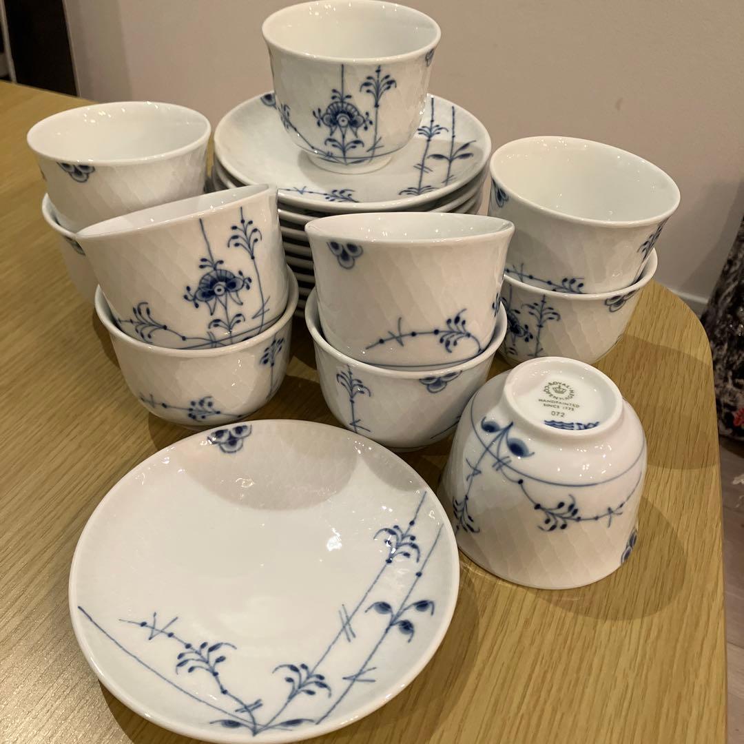 ロイヤルコペンハーゲン　ブルーパルメッテ　ティーセット　10セット