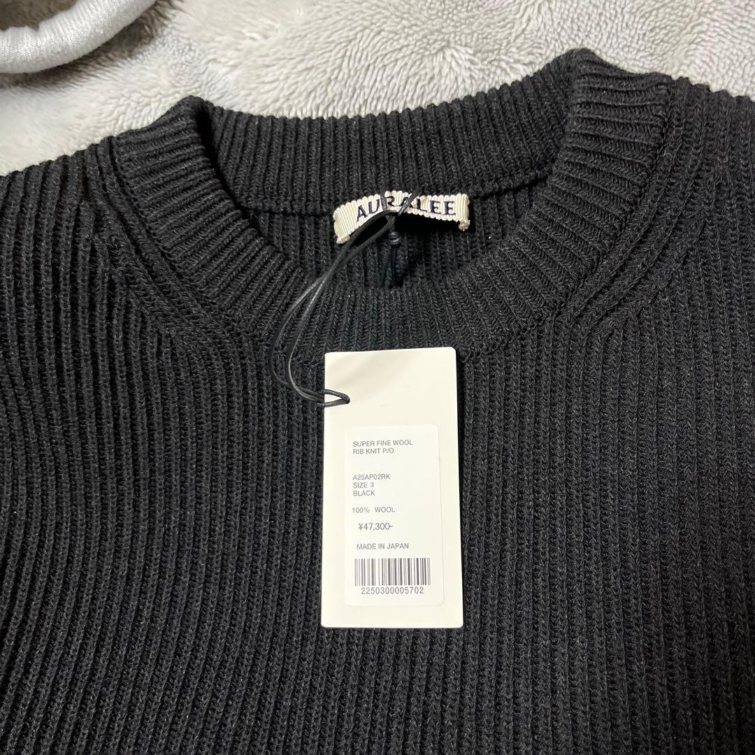 オーラリー　ブラック ニット 3