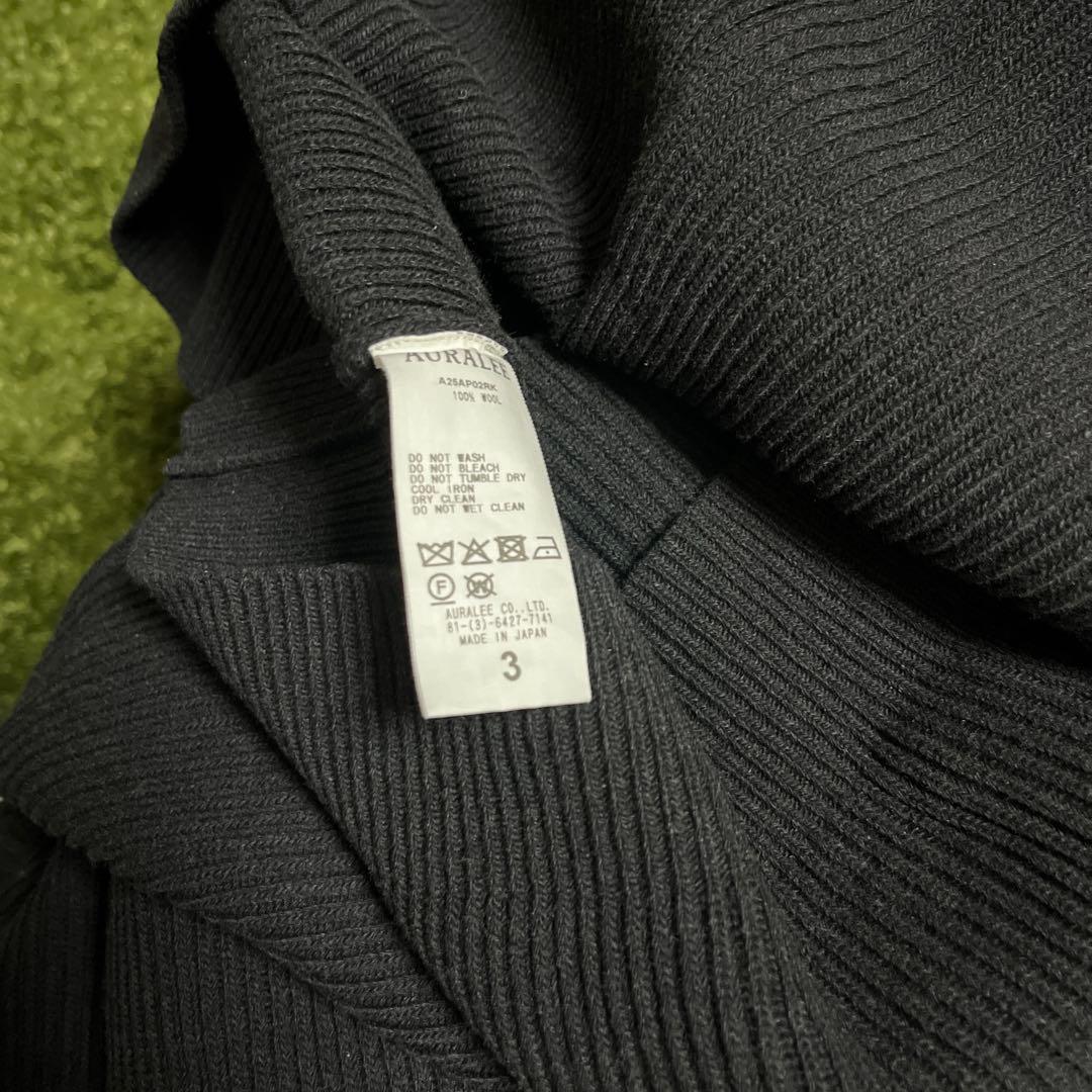 オーラリー　ブラック ニット 3